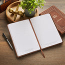 Amazing Grace Brown Crown of Thorns Classic Faux Leather Journal - Isaiah 53:3