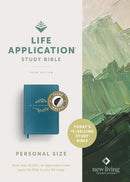 NLT Life Application Study Bible, Personal Size, Thumb Indexed, Teal