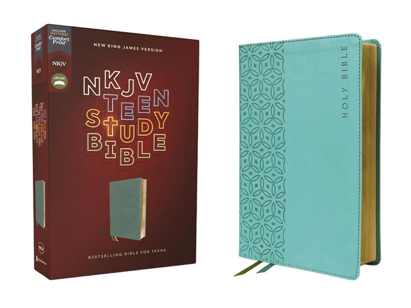 NKJV Teen Study Bible, Leathersoft Teal, Comfort Print