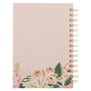 Even So It Is Well Pink Floral Spiral Journal
