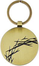 Amazing Grace Antique Gold Metal Keychain