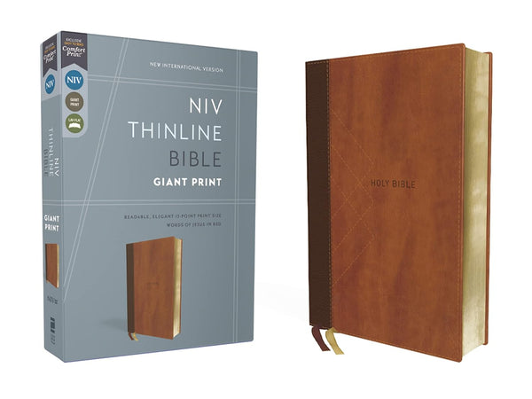 NIV Thinline Giant Print Bible, Brown