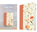 NLT Large Print Bible Slimline Reference Bible, Hardcover, Peach Meadow - DNO
