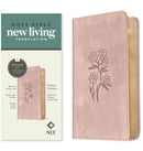 NLT Pocket Thinline Bible, Pink Floral