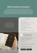 NLT Large Print Thinline Center-Column Reference Bible, Filament Enabled, Pink with Gold Floral