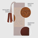 Steadfast Love of The Lord Brown Two-tone Faux Leather Bookmark - Lamentations 3:22-23
