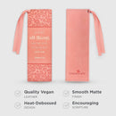 All Things Coral Faux Leather Bookmark - Romans 8:28