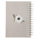 Joy and Peace Gray Floral Spiral Journal - Romans 15:13