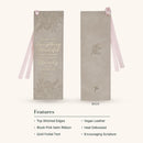 Everything Beautiful Taupe Faux Leather Bookmark - Ecclesiastes 3:11