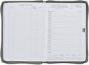 2027 Trust in the Lord Soft Gray Faux Leather Executive Planner with Zipper Closure - Proverbs 3:5