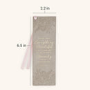 Everything Beautiful Taupe Faux Leather Bookmark - Ecclesiastes 3:11
