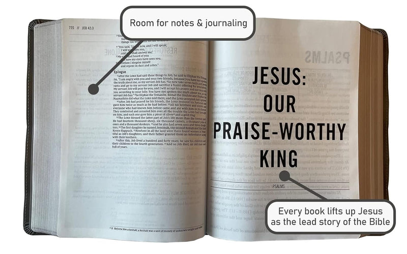 The Jesus Bible, ESV, Leathersoft Peach Floral