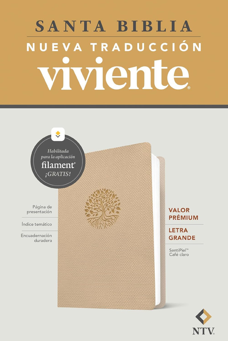 NTV Premium Value Spanish Edition, Large Print, Tan