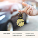 Amazing Grace Antique Gold Metal Keychain