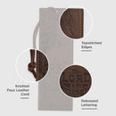 The Lord Is My Strength Walnut-Brown Faux Leather Bookmark- Exodus 15:2