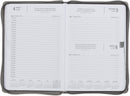 2027 Trust in the Lord Soft Gray Faux Leather Executive Planner with Zipper Closure - Proverbs 3:5