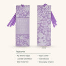 Trust in the Lord Heart Lilac Faux Leather Bookmark - Proverbs 3:5