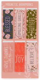 Blessed Joy Believe Magnetic Bookmark Set