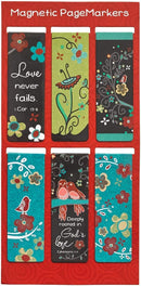 Love Never Fails Magnetic Bookmarks Set