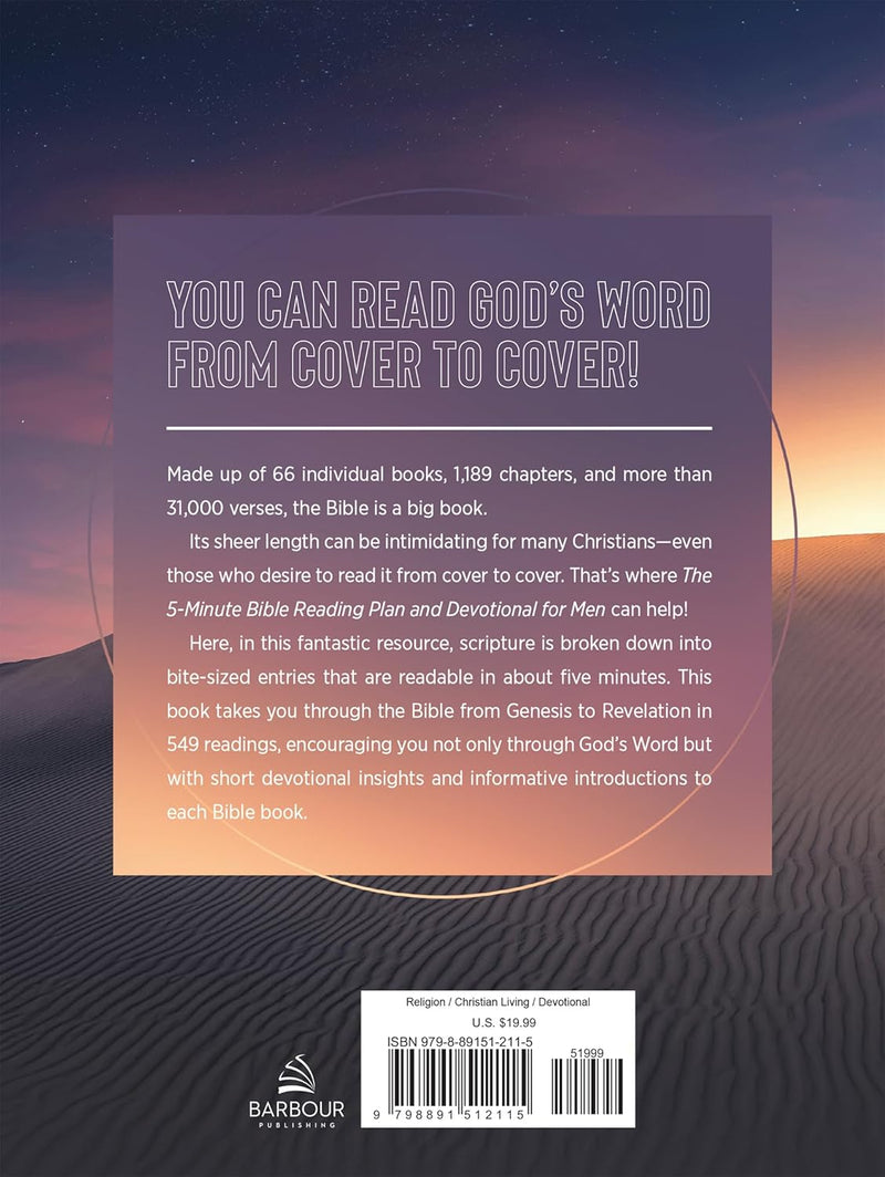 The 5-Minute Bible Reading Plan and Devotional for Men