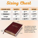 Bible Cover Value Poly-canvas with Ichthus Patch, Extra Large