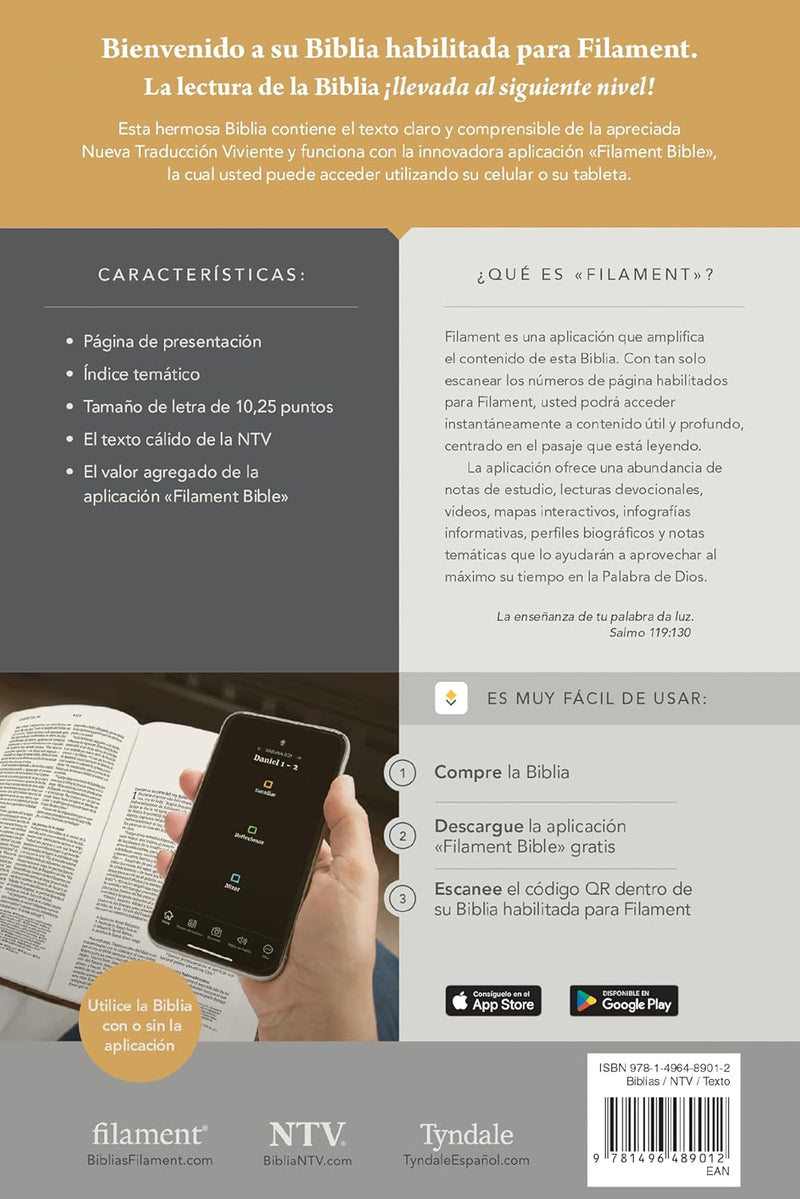NTV Premium Value Spanish Edition, Large Print, Tan
