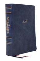 NKJV MacArthur Study Bible, Thumb Indexed, Navy
