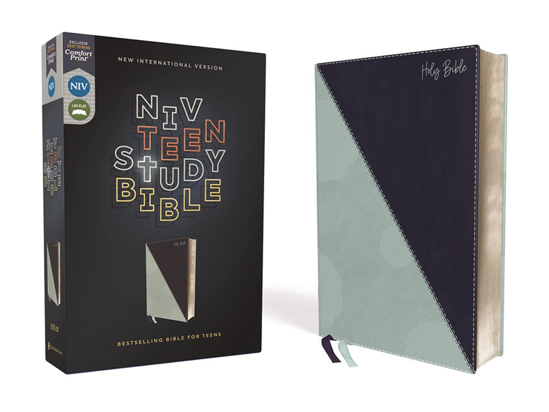 NIV Teen Study Bible, Teal and Blue