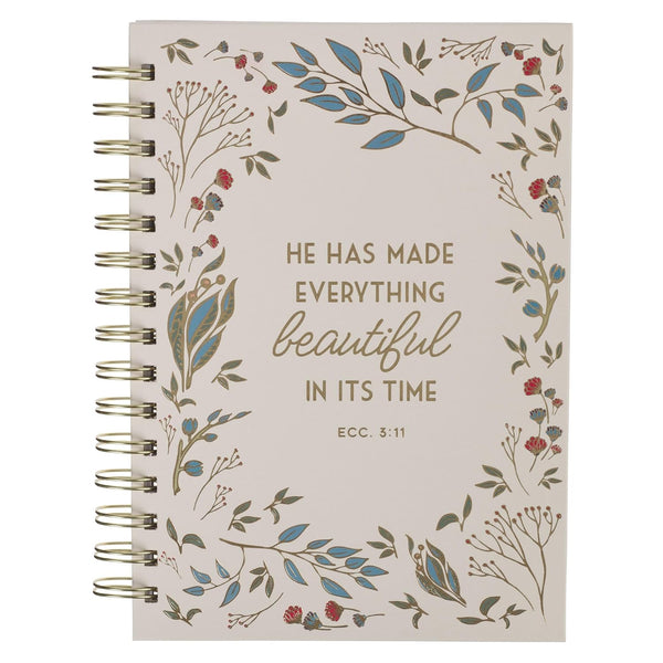 Everything Beautiful in Its Time Wirebound Journal