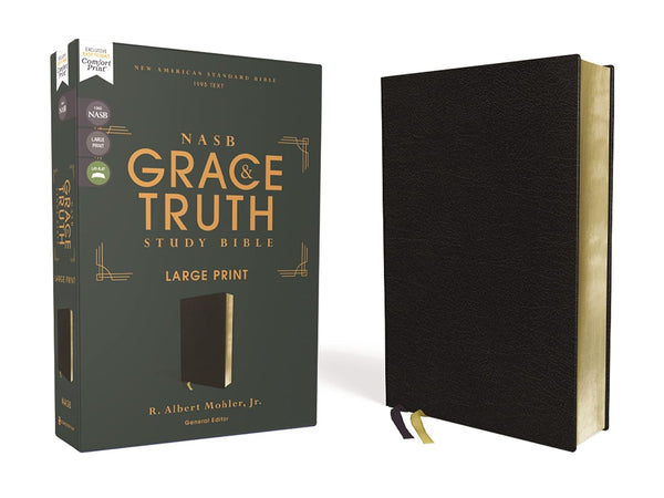 NASB Grace and Truth Study Bible, Large Print, Black