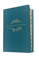 NLT Life Application Study Bible, Personal Size, Thumb Indexed, Teal