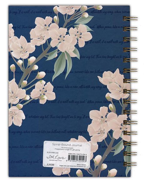 Journal Wirebound Navy It Is Well