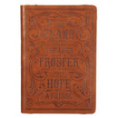 I Know the Plans Classic Journal, Saddle Tan with Zipper Closure