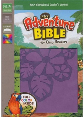 NIrV, Adventure Bible for Early Readers, Leathersoft, Purple