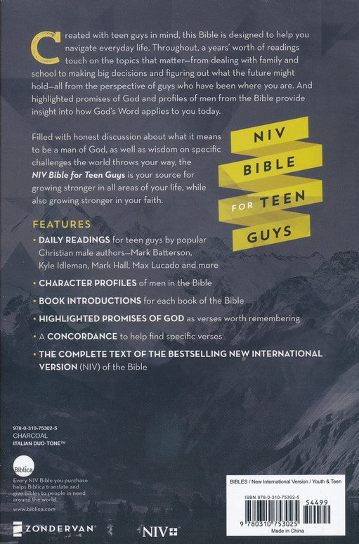 NIV Bible for Teen Guys