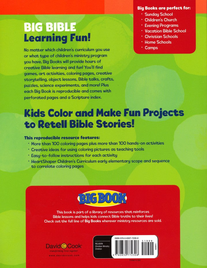 Big Book of Bible Story Coloring Activities, Elementary