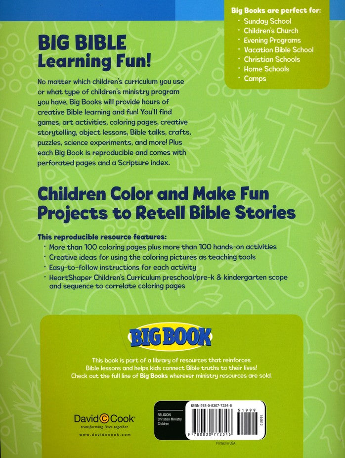 Big Book of Bible Story Coloring Activities, Early Childhood