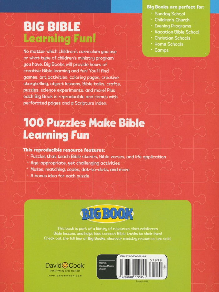 Big Book of Bible Puzzles, Early Childhood