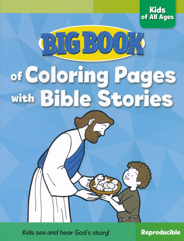 Big Book of Coloring Pages with Bible Stories, Kids of All Ages