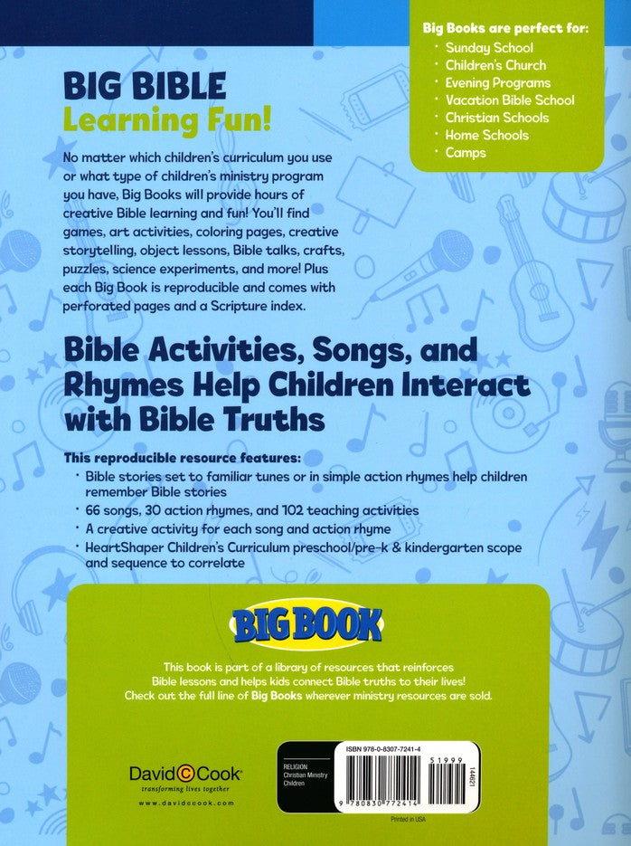 Big Book of Bible Activities, Songs, and Rhymes, Early Childhood