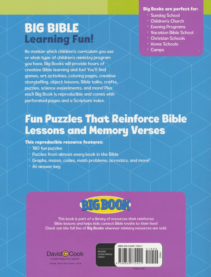 Big Book of Bible Puzzles, Preteen