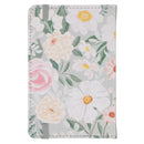He Restores My Soul Green Floral Faux Leather Hardcover Notebook with Elastic Closure