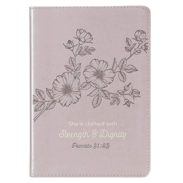 Journal She is Clothed with Strength and Dignity Proverbs 31:25  JL347