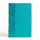 NASB Large Print Personal Size Bible, Indexed, Teal Leathersoft