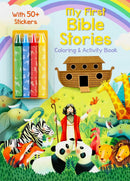 My First Bible Stories Coloring & Activity Book with 4 Crayons and 50+ Stickers