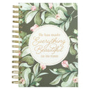 Everything Beautiful Green Wreath Wirebound Journal JLW190