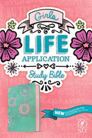 NLT Girls Life Application Study Bible, Teal & Pink