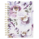Strength and Dignity Purple Rose Wirebound Journal