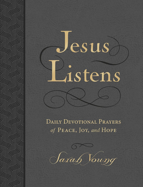Jesus Listens, Large Print, Charcoal, with Full Scriptures