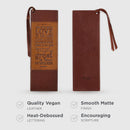 Steadfast Love of The Lord Brown Two-tone Faux Leather Bookmark - Lamentations 3:22-23